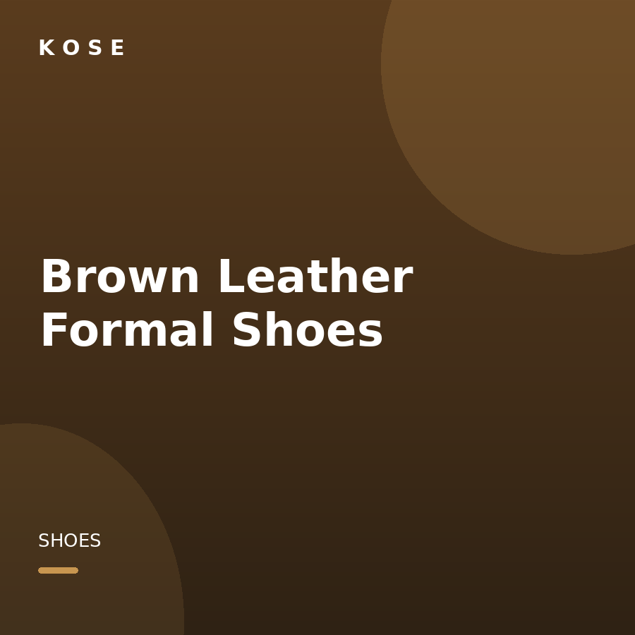 Brown Leather Formal Shoes