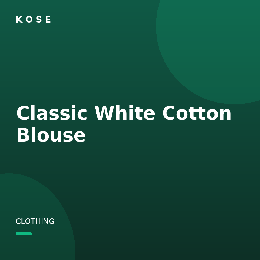 Classic White Cotton Blouse