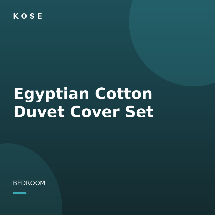 Egyptian Cotton Duvet Cover Set