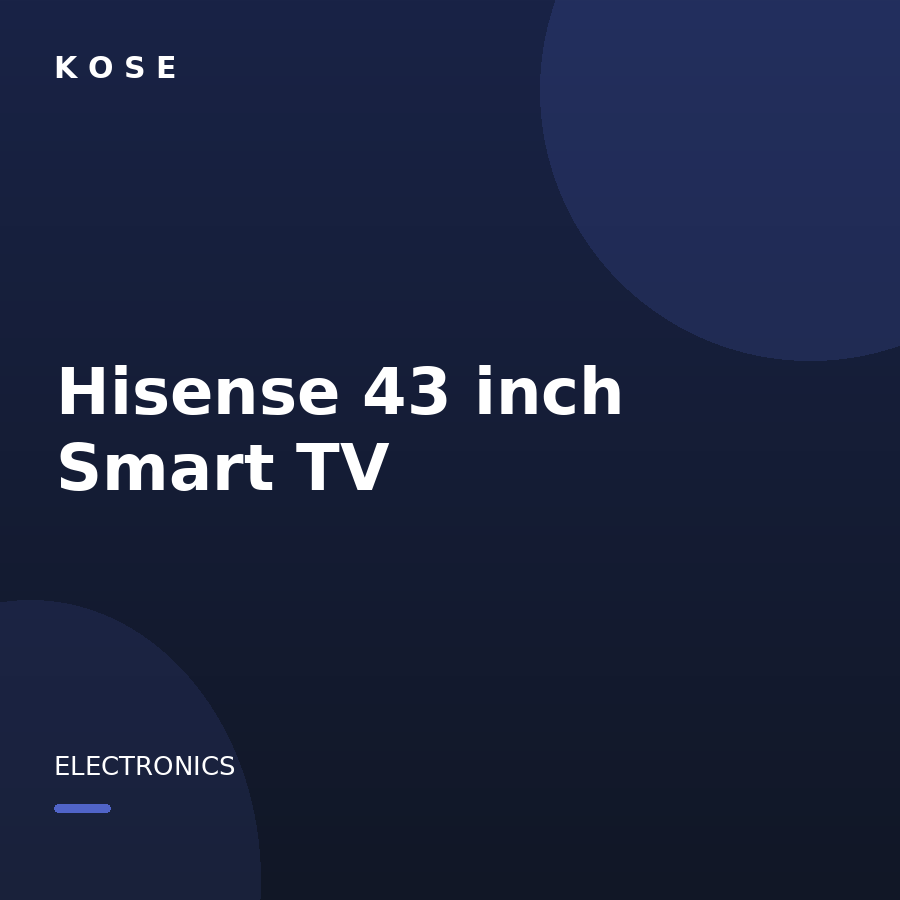 Hisense 43" Smart TV
