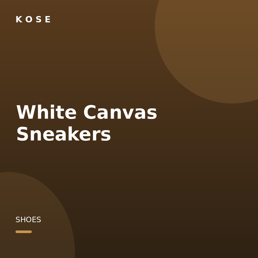 White Canvas Sneakers