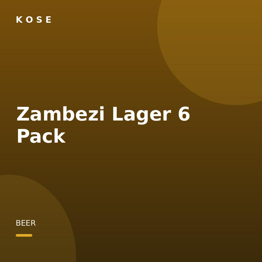 Zambezi Lager 6 Pack